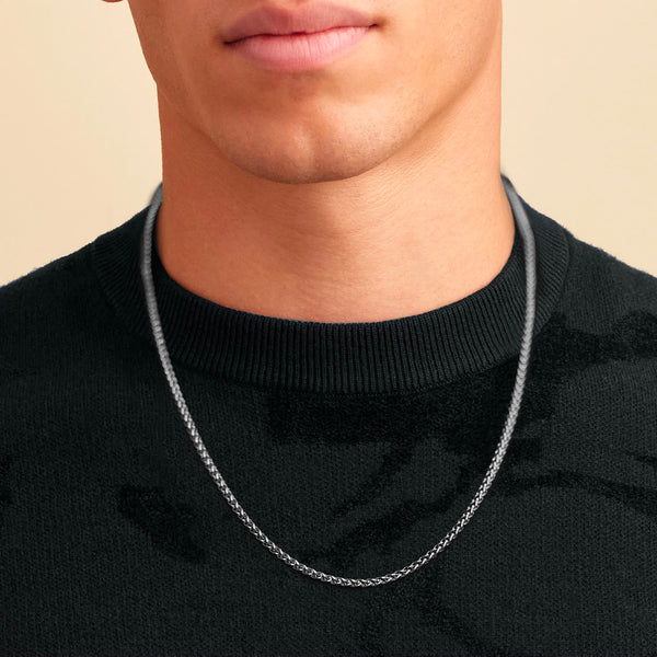 WHEAT LINK - SILVER - 3MM