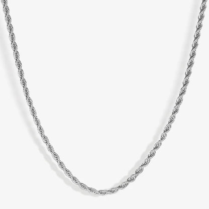 ROPE CHAIN - SILVER - 4MM