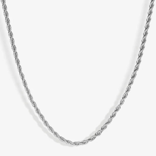 ROPE CHAIN - SILVER - 4MM
