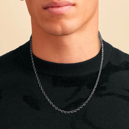 ROPE CHAIN - SILVER - 4MM